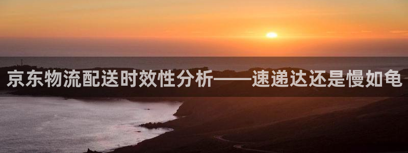 28圈pc预测：京东物流配送时效性分